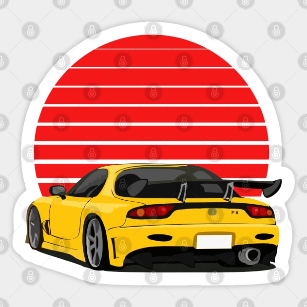 mazda rx7 Sticker by artoriaa